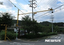 식장산에 설치된 방범용 CCTV