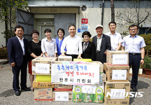 전주시 기린회, 덕진지역 자활근로사업장에 위문품 전달