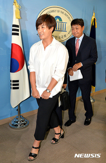 박세리 감독,  '골프장개별소비세 폐지' 요구 기자회견