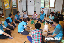 추석맞이 어르신 위문에 나선 밀양댐관리단