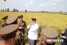 농장 방문한 김정은