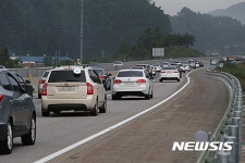 추석연휴 첫날 영동고속도로 혼잡