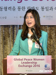 기조연설하는 강순옥 사무총장