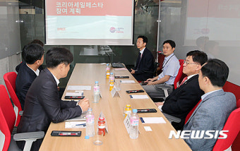 위메프 본사 방문한 정만기 차관