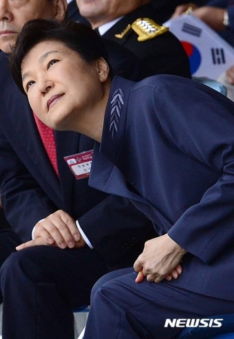 박근혜 대통령, '블랙이글스 공연 관람'