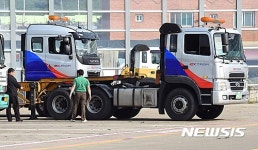 한국도로공사, 물류기지에 화물차량 지원