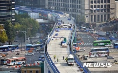 서울역고가 공사 진척