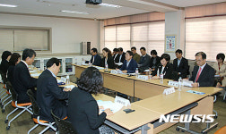 영동초등학교서 간담회하는 조희연 교육감