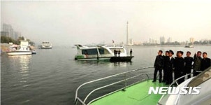北 대동강에 태양광전지유람선 3척 운항