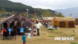 양산 황산공원 캠핑장 힐링장소 각광