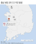 원안위 충남 보령 3.5 지진, 원전 이상없어