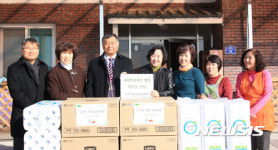 창녕교육, 설맞이 요양원 온정의 손길 전달