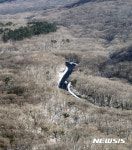 하늘에서 바라본 제주 1100도로