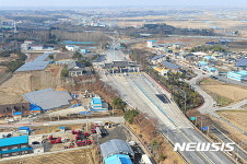 한적한 전주 톨게이트