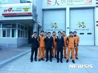 이흥교 강원소방본부장 철암119안전센터 격려방문