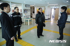 석교준 태백소방서장, 대형화재취약대상 지도방문