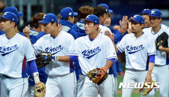 쿠바와 1차 평가전 승리한 WBC 대표팀