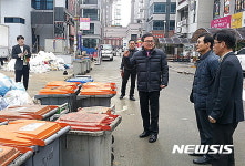 백순기 완산구청장, 서부신시가지 현장 점검 나서