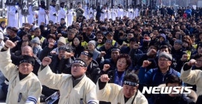 현대기아차 본사 앞 고 한광호 열사 영결식