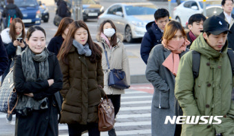 서울 출근길 꽃샘추위 기승