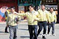 현장행정 펼치는 장수군 한영희 부군수