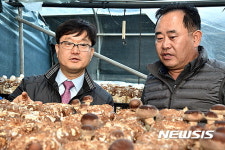 버섯재배 임가 찾은 신원섭 산림청장