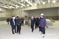 김성환 노원구청장, 월계문화체육센터 건설현장 방문