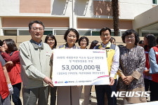 LG화학 여수공장, 여성 청소년 500명에 위생용품 지원