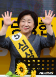울산 호계시장 찾은 심상정