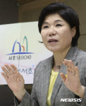 [인터뷰]조은희 서초구청장 경부고속도로 지하화, 세금·통행료 안드는 착한 사업