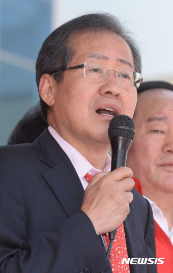 광주 찾은 홍준표 대선 후보 지지 호소