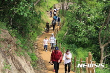 양산팔경 금강둘레길 걷는 주민