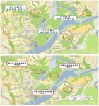 행복도시 숲체험시설 위치도