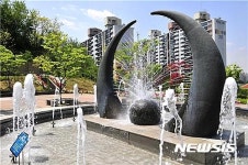 양천구, 도심속 물폭포·분수 가동