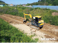 가뭄 극복 선제적 대응 영광 대신천 하상굴착