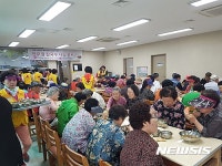 대한적십자사 북부희망나눔봉사센터, 밀양시 가곡동 칼국수 나눔 봉사