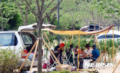 도심 힐링 초안산 캠핑장