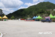 가뭄으로 발길끊긴 래프팅 명소 내린천
