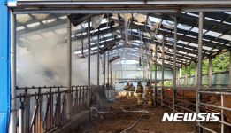 강원 강릉서 용접 불티 추정 우사 화재