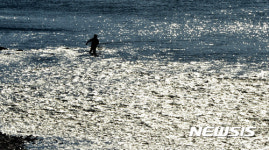 섬진강의 오후 풍경