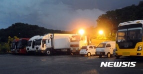 시민 주차 공간 없는 전북어린이회관 주차장