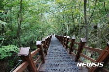 군위서 팔공산 하늘정원까지···탐방로 개통