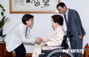 이혜훈, 고 김영삼 전 대통령 부인 손명순 여사 예방