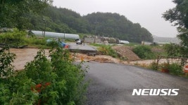 강원 양구 도로 유실 등 폭우 피해 잇따라