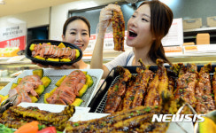 무더위 한마리 장어튀김과 단호박 오리구이 드세요