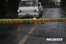 차량 통제된 서귀포 남원읍 도로