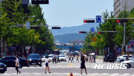 태양열 고스란히 받고 있는 도심
