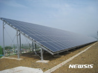 춘천 동산면 원창리에 대규모 태양광발전소 건설