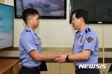 여수해양경찰서 광양파출소 찾은 박경민 청장