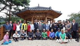인제 한계1리 마을 정자 현판식